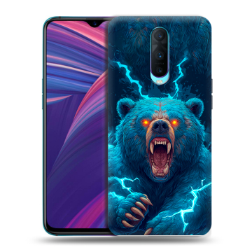 Силиконовый чехол на OPPO RX17 Pro с принтом Медведь Силиконовый чехол на OPPO RX17 Pro с принтом Медведь