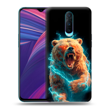 Силиконовый чехол на OPPO RX17 Pro с принтом Медведь Силиконовый чехол на OPPO RX17 Pro с принтом Медведь