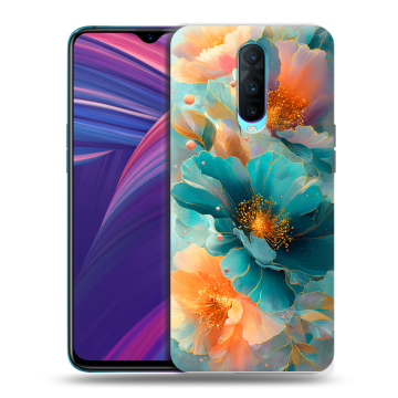 Силиконовый чехол на OPPO RX17 Pro с принтом Цветы Силиконовый чехол на OPPO RX17 Pro с принтом Цветы