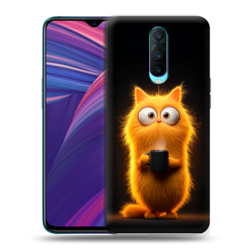 Силиконовый чехол на OPPO RX17 Pro с принтом Смешной кот Силиконовый чехол на OPPO RX17 Pro с принтом Смешной кот