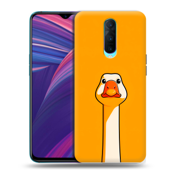 Силиконовый чехол на OPPO RX17 Pro с принтом Смешная утка Силиконовый чехол на OPPO RX17 Pro с принтом Смешная утка