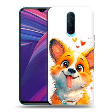 Силиконовый чехол на OPPO RX17 Pro с принтом корги Силиконовый чехол на OPPO RX17 Pro с принтом корги