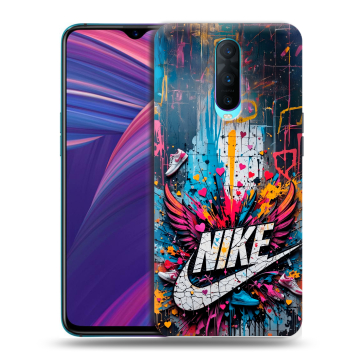Силиконовый чехол на OPPO RX17 Pro с принтом Nike Найк Силиконовый чехол на OPPO RX17 Pro с принтом Nike Найк
