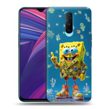 Силиконовый чехол на OPPO RX17 Pro с принтом Спанч боб Спанчбоб Силиконовый чехол на OPPO RX17 Pro с принтом Спанч боб Спанчбоб