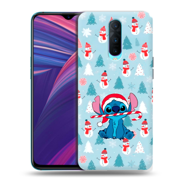 Силиконовый чехол на OPPO RX17 Pro с принтом Стич Новый год Силиконовый чехол на OPPO RX17 Pro с принтом Стич Новый год