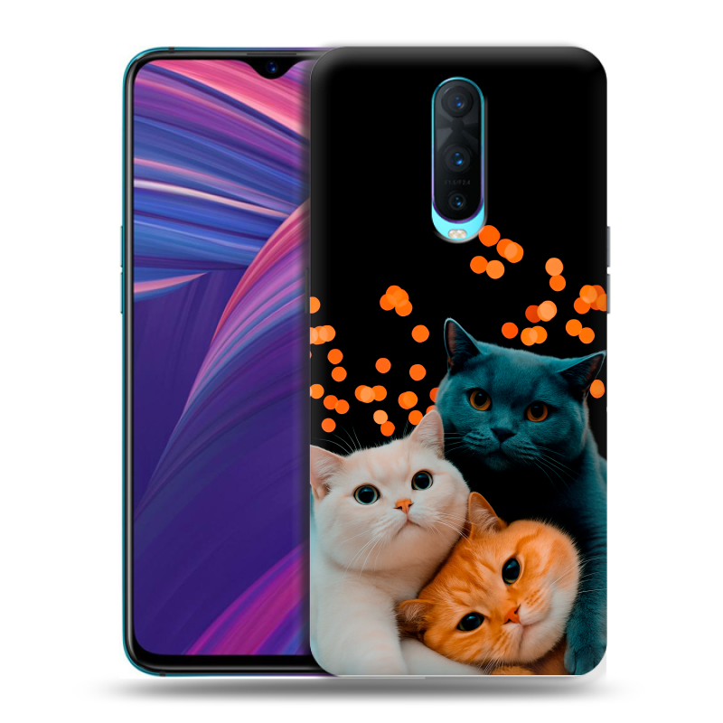 Силиконовый чехол на OPPO RX17 Pro с принтом Кошки Силиконовый чехол на OPPO RX17 Pro с принтом Кошки