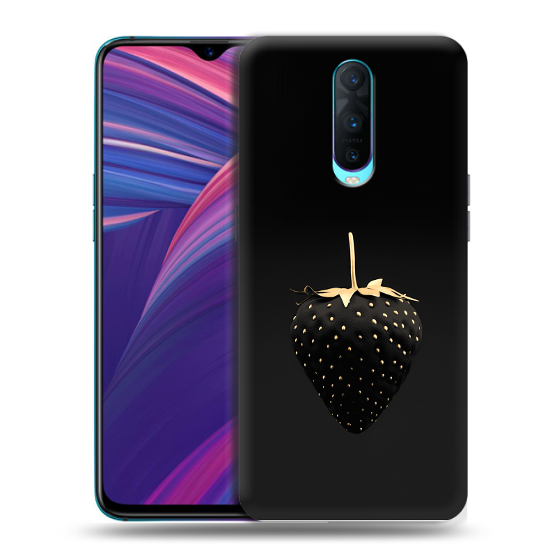 Силиконовый чехол на OPPO RX17 Pro с принтом Черная клубника Силиконовый чехол на OPPO RX17 Pro с принтом Черная клубника