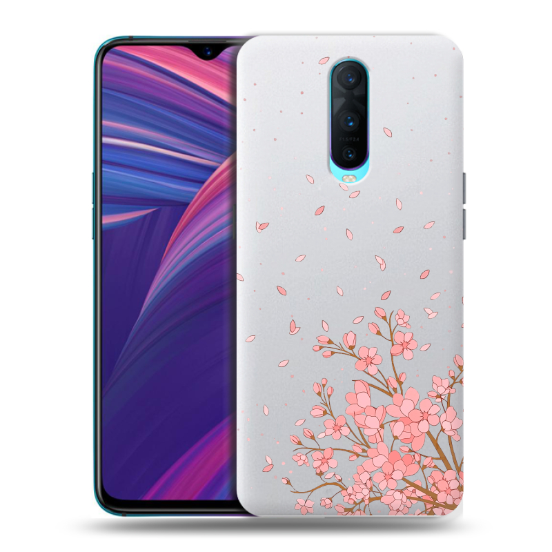 Силиконовый чехол на OPPO RX17 Pro с принтом Ветка сакуры Силиконовый чехол на OPPO RX17 Pro с принтом Ветка сакуры