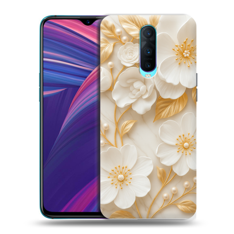Силиконовый чехол на OPPO RX17 Pro с принтом Цветы Силиконовый чехол на OPPO RX17 Pro с принтом Цветы