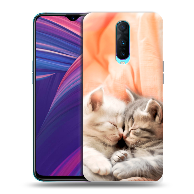 Пластиковый чехол на OPPO RX17 Pro с принтом Котята Пластиковый чехол на OPPO RX17 Pro с принтом Котята