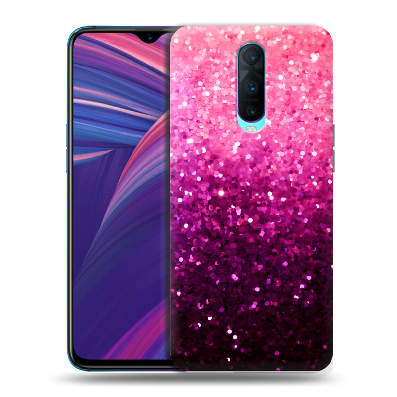 Пластиковый чехол на OPPO RX17 Pro с принтом Блестки Пластиковый чехол на OPPO RX17 Pro с принтом Блестки