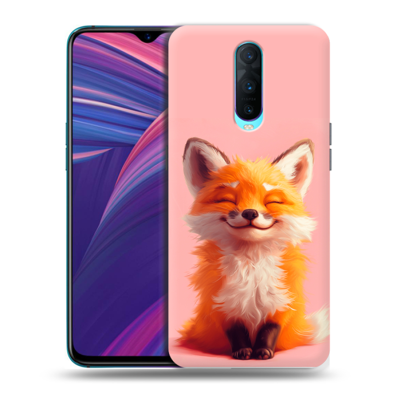 Силиконовый чехол на OPPO RX17 Pro с принтом милая лиса Силиконовый чехол на OPPO RX17 Pro с принтом милая лиса