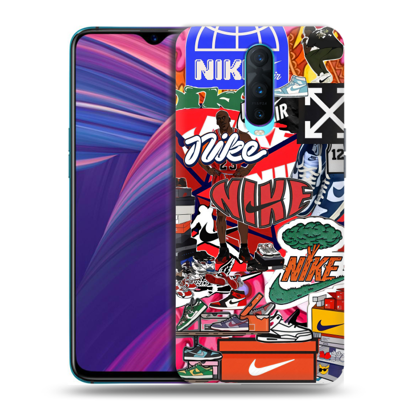 Силиконовый чехол на OPPO RX17 Pro с принтом Найк Nike яркий Силиконовый чехол на OPPO RX17 Pro с принтом Найк Nike яркий