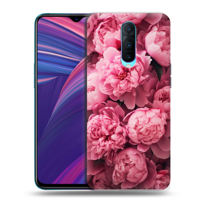Силиконовый чехол на OPPO RX17 Pro с принтом цветы пионы Силиконовый чехол на OPPO RX17 Pro с принтом цветы пионы