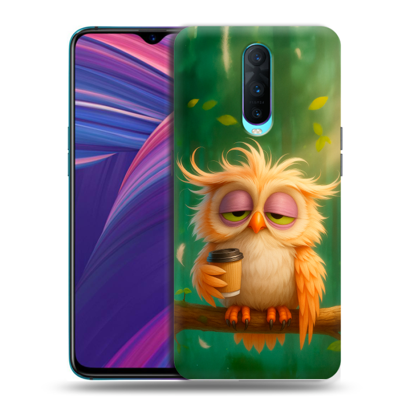 Силиконовый чехол на OPPO RX17 Pro с принтом сова Силиконовый чехол на OPPO RX17 Pro с принтом сова