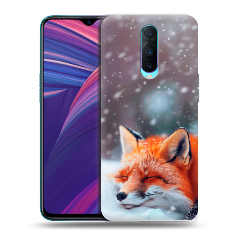 Силиконовый чехол на OPPO RX17 Pro с принтом лиса Силиконовый чехол на OPPO RX17 Pro с принтом лиса