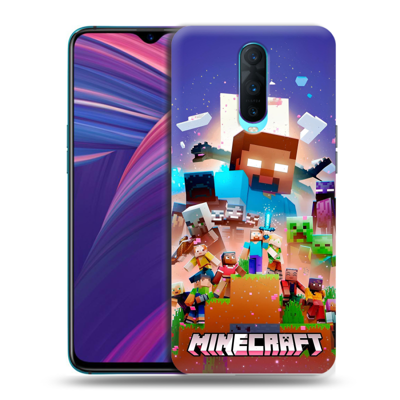 Силиконовый чехол на OPPO RX17 Pro с принтом Майнкрафт Minecraft Силиконовый чехол на OPPO RX17 Pro с принтом Майнкрафт Minecraft