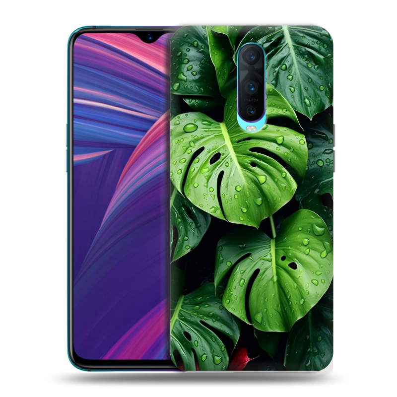 Силиконовый чехол на OPPO RX17 Pro с принтом Листья Силиконовый чехол на OPPO RX17 Pro с принтом Листья