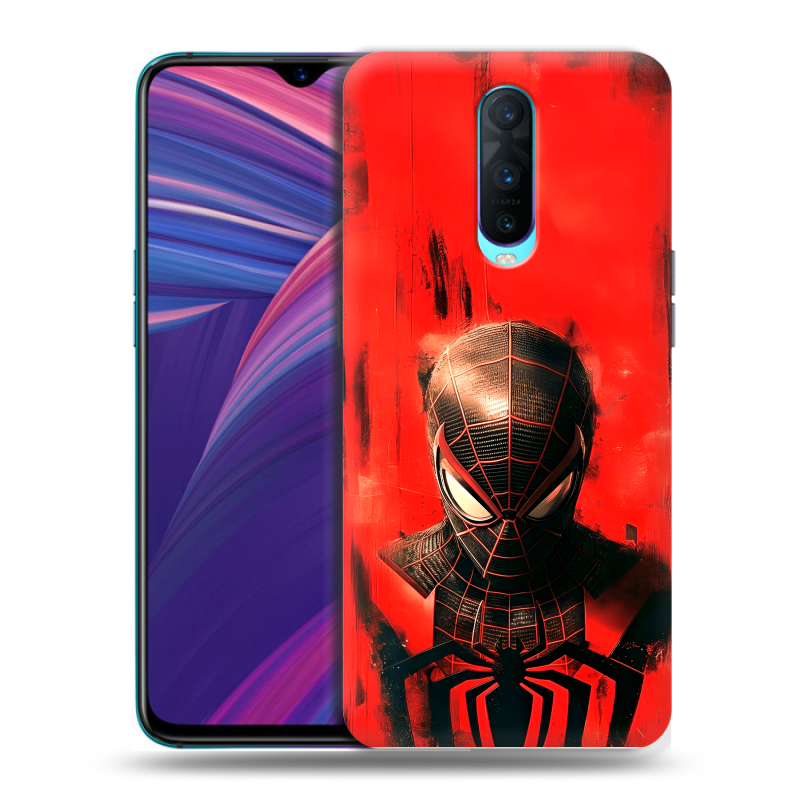 Силиконовый чехол на OPPO RX17 Pro с принтом человек паук spiderman Силиконовый чехол на OPPO RX17 Pro с принтом человек паук spiderman