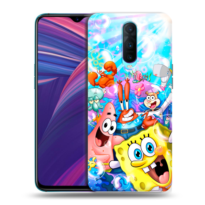 Силиконовый чехол на OPPO RX17 Pro с принтом спанчбоб спанч боб Силиконовый чехол на OPPO RX17 Pro с принтом спанчбоб спанч боб