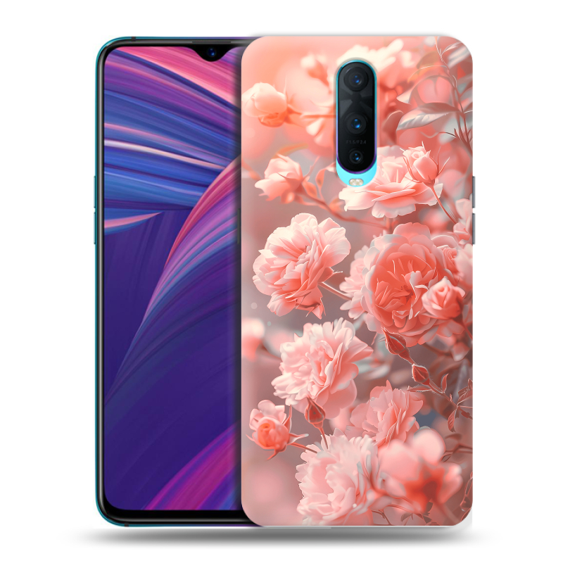 Силиконовый чехол на OPPO RX17 Pro с принтом Розы цветы Силиконовый чехол на OPPO RX17 Pro с принтом Розы цветы