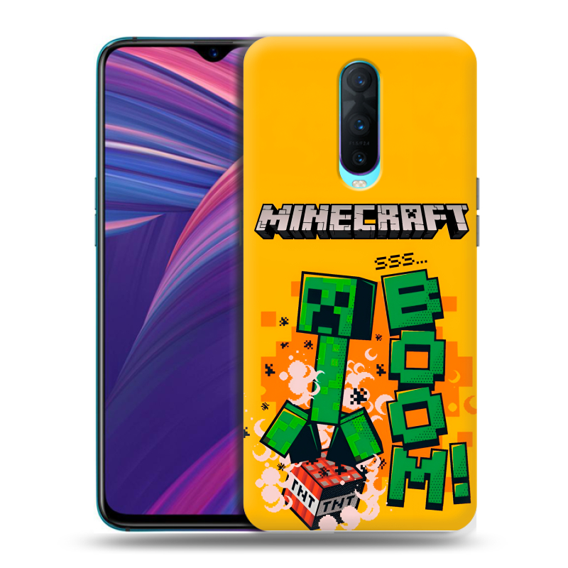 Силиконовый чехол на OPPO RX17 Pro с принтом Майнкрафт Minecraft Силиконовый чехол на OPPO RX17 Pro с принтом Майнкрафт Minecraft