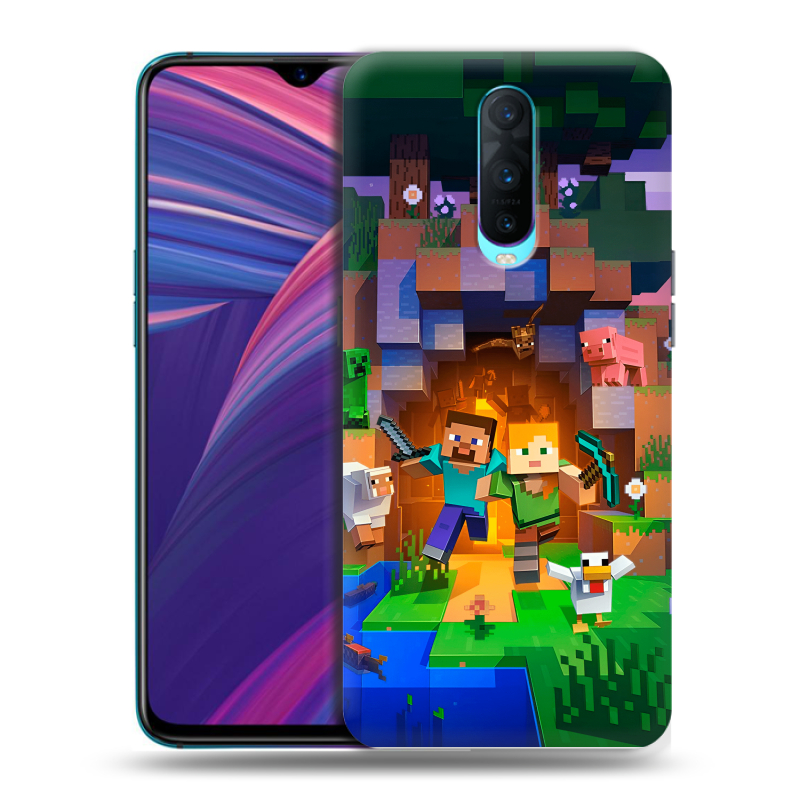 Пластиковый чехол на OPPO RX17 Pro с принтом Майнкрафт Minecraft Пластиковый чехол на OPPO RX17 Pro с принтом Майнкрафт Minecraft
