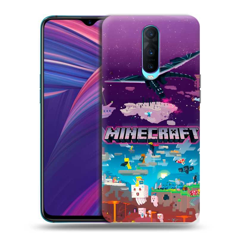 Силиконовый чехол на OPPO RX17 Pro с принтом Майнкрафт Minecraft Силиконовый чехол на OPPO RX17 Pro с принтом Майнкрафт Minecraft