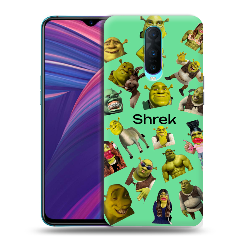 Силиконовый чехол на OPPO RX17 Pro с принтом Шрек Shrek Силиконовый чехол на OPPO RX17 Pro с принтом Шрек Shrek