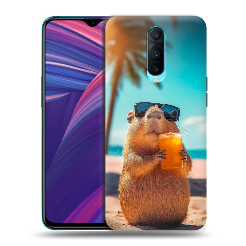 Силиконовый чехол на OPPO RX17 Pro с принтом Капибара Силиконовый чехол на OPPO RX17 Pro с принтом Капибара