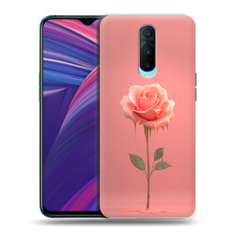 Силиконовый чехол на OPPO RX17 Pro с принтом Розовая роза Силиконовый чехол на OPPO RX17 Pro с принтом Розовая роза