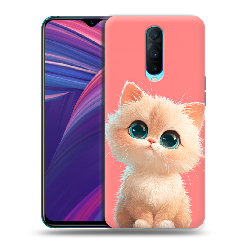Силиконовый чехол на OPPO RX17 Pro с принтом Розовый котенок Силиконовый чехол на OPPO RX17 Pro с принтом Розовый котенок