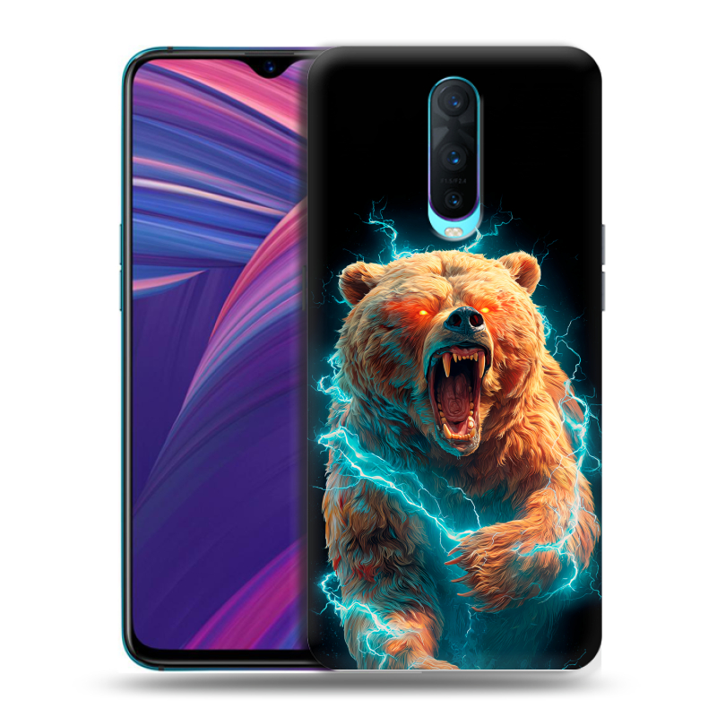 Силиконовый чехол на OPPO RX17 Pro с принтом Медведь Силиконовый чехол на OPPO RX17 Pro с принтом Медведь