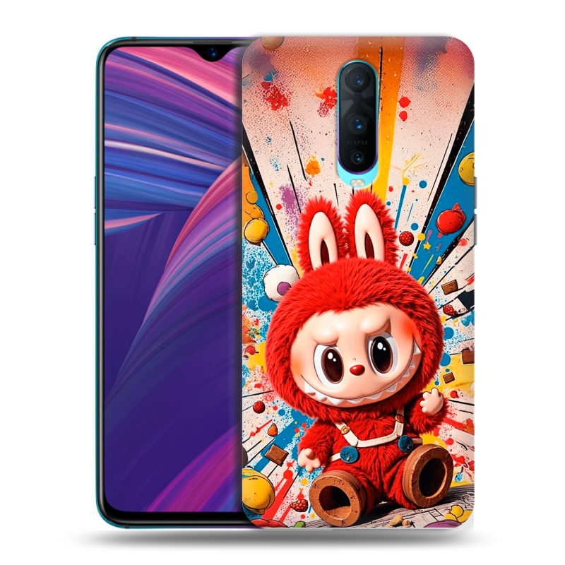 Силиконовый чехол на OPPO RX17 Pro с принтом Labubu Лабубу Силиконовый чехол на OPPO RX17 Pro с принтом Labubu Лабубу