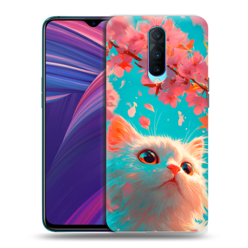 Силиконовый чехол на OPPO RX17 Pro с принтом Красивый кот Силиконовый чехол на OPPO RX17 Pro с принтом Красивый кот