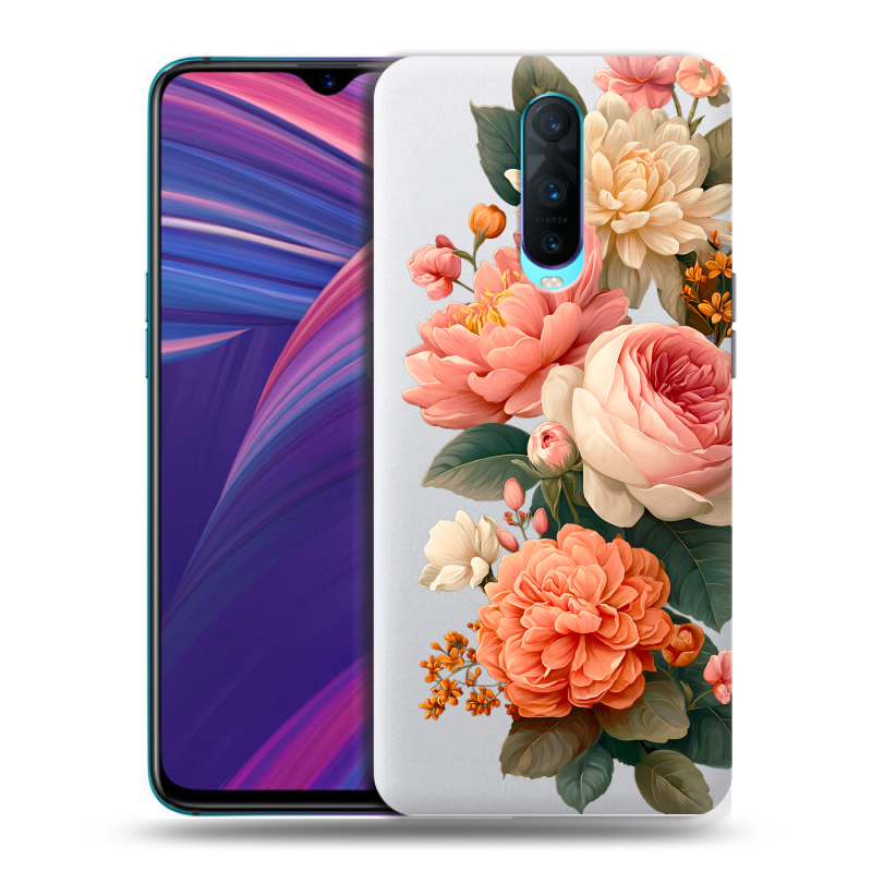 Силиконовый чехол на OPPO RX17 Pro с принтом цветы Силиконовый чехол на OPPO RX17 Pro с принтом цветы