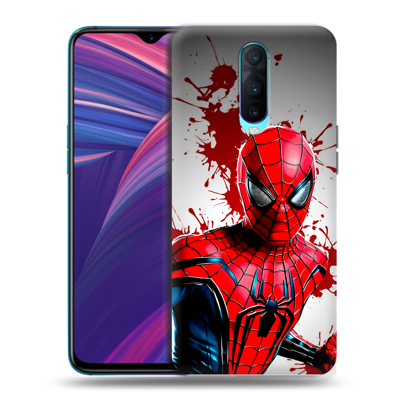 Пластиковый чехол на OPPO RX17 Pro с принтом Spiderman Человек паук Пластиковый чехол на OPPO RX17 Pro с принтом Spiderman Человек паук