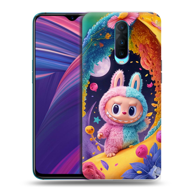 Силиконовый чехол на OPPO RX17 Pro с принтом Labubu Лабубу Силиконовый чехол на OPPO RX17 Pro с принтом Labubu Лабубу