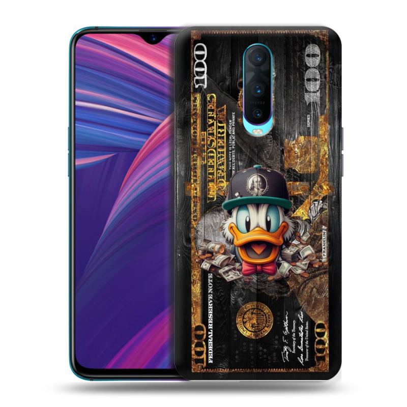 Силиконовый чехол на OPPO RX17 Pro с принтом Дональд Дак Доллар Силиконовый чехол на OPPO RX17 Pro с принтом Дональд Дак Доллар