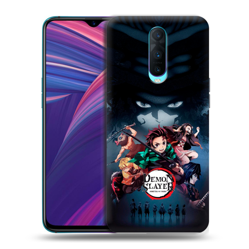 Пластиковый чехол на OPPO RX17 Pro с принтом Demon Slayer Клинок рассекающий демонов Пластиковый чехол на OPPO RX17 Pro с принтом Demon Slayer Клинок рассекающий демонов
