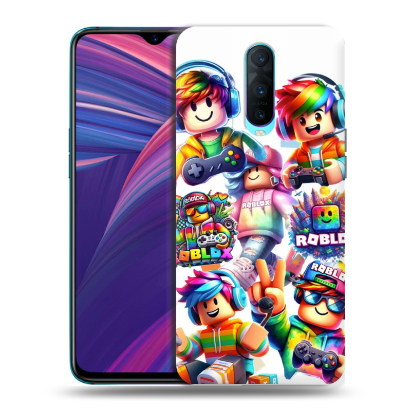 Силиконовый чехол на OPPO RX17 Pro с принтом Roblox Роблокс Силиконовый чехол на OPPO RX17 Pro с принтом Roblox Роблокс
