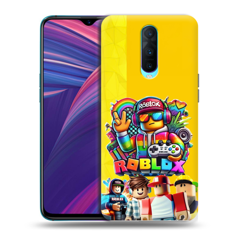 Пластиковый чехол на OPPO RX17 Pro с принтом Roblox Роблокс Пластиковый чехол на OPPO RX17 Pro с принтом Roblox Роблокс