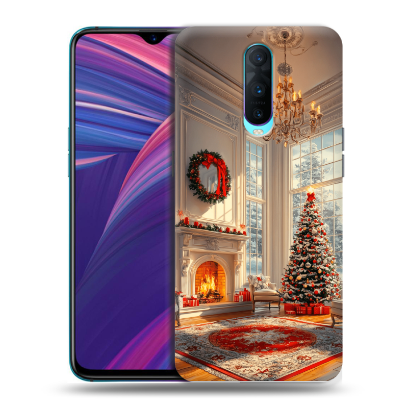 Пластиковый чехол на OPPO RX17 Pro с принтом Новый год Пластиковый чехол на OPPO RX17 Pro с принтом Новый год
