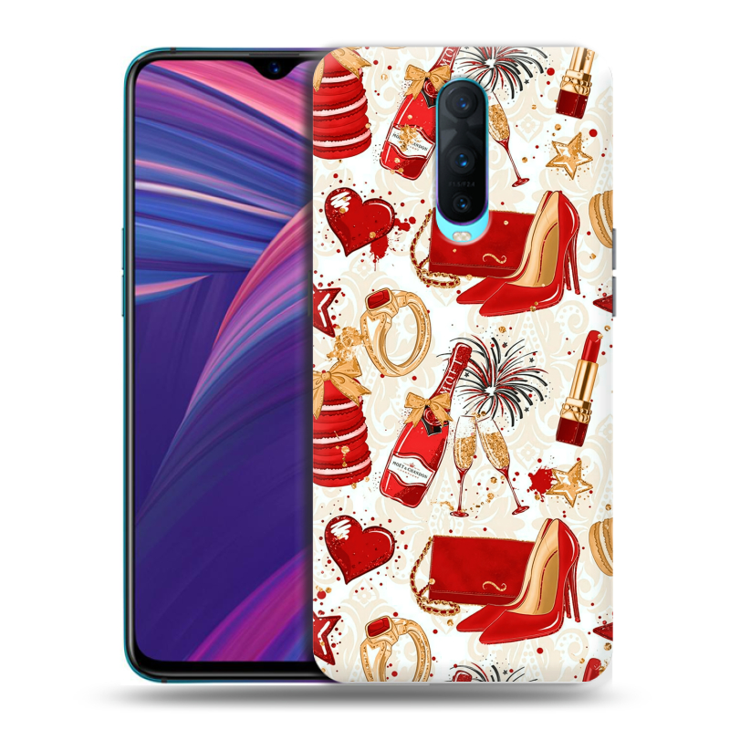 Силиконовый чехол на OPPO RX17 Pro с принтом Новый год Силиконовый чехол на OPPO RX17 Pro с принтом Новый год
