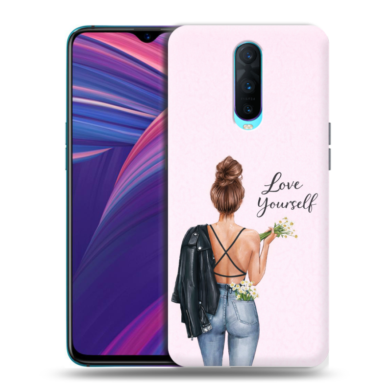 Силиконовый чехол на OPPO RX17 Pro с принтом женский Силиконовый чехол на OPPO RX17 Pro с принтом женский