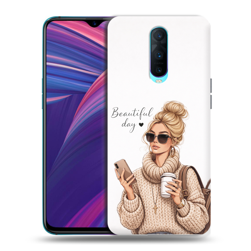 Силиконовый чехол на OPPO RX17 Pro с принтом женский Силиконовый чехол на OPPO RX17 Pro с принтом женский