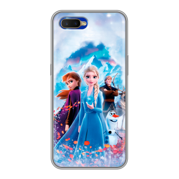 Силиконовый чехол на OPPO RX17 Neo с принтом Холодное сердце Frozen