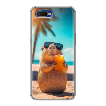 Силиконовый чехол на OPPO RX17 Neo с принтом Капибара