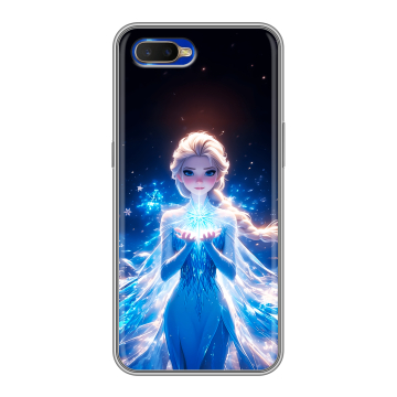 Силиконовый чехол на OPPO RX17 Neo с принтом Холодное сердце Frozen