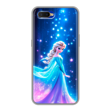 Силиконовый чехол на OPPO RX17 Neo с принтом Холодное сердце Frozen